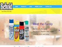 Tablet Screenshot of beholdproducts.com